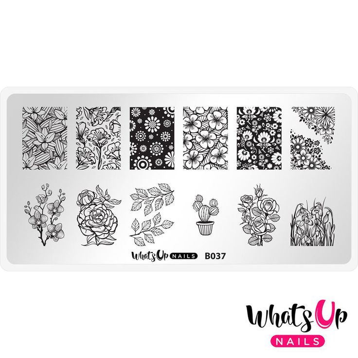 Whats Up Nails / Growing Beauty Nail Stamping Plates Spring Nails Floral Flowers Stamping Nail Polish, Up Nails, Nail Vinyls, Nail Tape, Liquid Nails, Nail Stamping Plates, Stamping Nail Art, Beautiful Nail Designs, Plastic Card