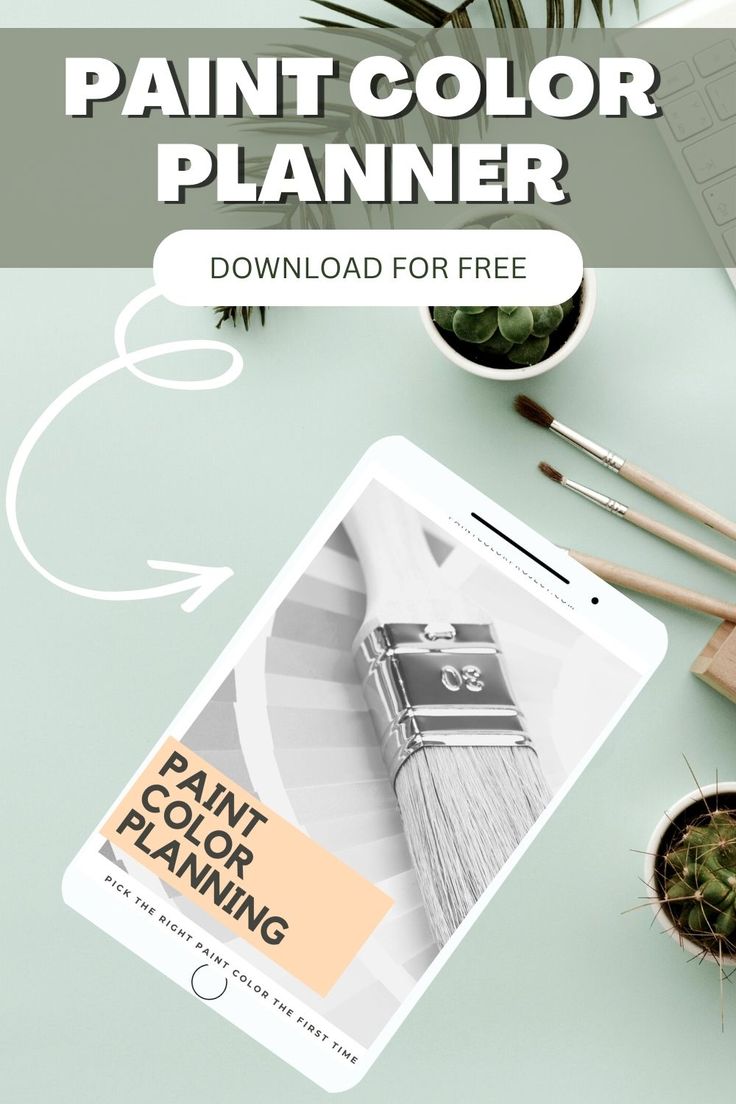 the paint color planner is open and ready to be used on your phone or tablet