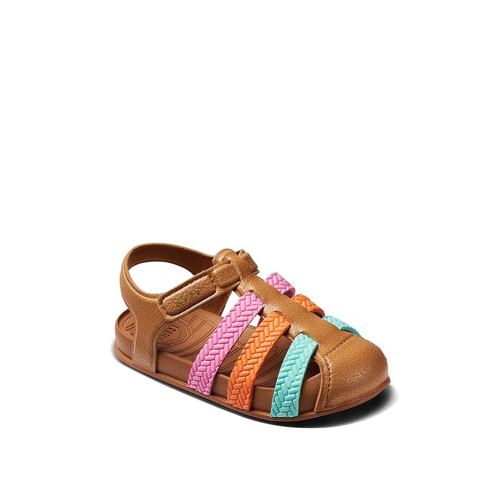 Reef-Water Beachy Sandal - Kids' Your little one will love playing and splashing in the Water Beachy sandal from Reef. This water-friendly pair features a lightweight EVA design and hook and loop strap for a secure fit. Not sure which size to order? Click here to check out our Kids’ Measuring Guide! For more helpful tips and sizing FAQs, click here . Brown Non-slip Sport Sandals For Vacation, Non-slip Brown Sport Sandals For Vacation, Brown Sport Sandals For Spring Beach Occasion, Brown Non-slip Sport Sandals For Beach, Non-slip Brown Sport Sandals For Beach, Brown Non-slip Sandals For Vacation, Brown Non-slip Sandals For Beach Season, Adjustable Fit Sport Sandals For Beach In Spring, Playful Adjustable Jelly Sandals For Summer