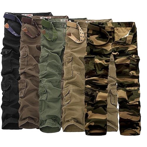 Fabric:95% Cotton,Cotton; Gender:Men's; Style:Casual; Elasticity:Micro-elastic; Details:Belt Not Included; Pattern:Camouflage,Solid Color; Design:Multi Pocket; Pants Type:Cargo Pants,Trousers; Listing Date:09/29/2022; Hips:null; Length:null; Waist:null; Pants Length:Full Length Pocket Design Fashion, Spring Outwear, Cheap Cargo Pants, Military Cargo Pants, Big Men Fashion, Cotton Cargo Pants, Overalls Pants, Tactical Pants, Work Trousers