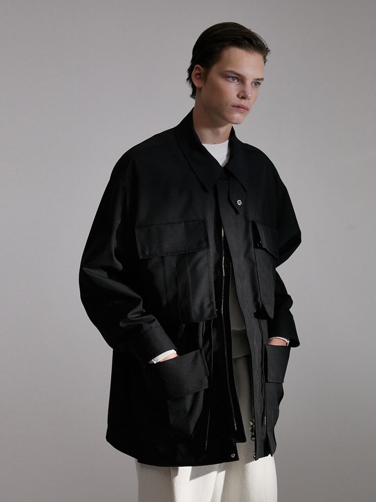 Editor's NotesEVENER's oversized parka has the brand's unique identity design in it.- Big flap pocket details- Over fit silhouette- High neck design- Thermal- Versatile itemMeasurements(in.)2/3- Total length: 31.88 / 32.67 in.- Sleeve length from the center back: 34.64 / 35.43 in.- Chest: 57.08 / 59.05 in.- Hem: 57.08 / 61.02 in.Model infoMan - Height: 6'13 Fitting size 3Composition & Care- Outshell: 100% Polyester, Lining: 100% Polyester- Please check the care labelDesigner- by EVENER Oversized Parka, Puffer Parka, High Neck Designs, Identity Design, Pocket Detail, Flap Pocket, Parka, High Neck, Sleeve Length