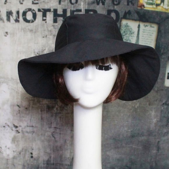 Wide Brim Sun Hat- Black Cotton Twill , Lined In Rayon Print, The Hat Has A 2 Section Crown 3 1/2 " In Length And A One Piece 4" Brim, A Cotton Band Inside. This Hat Is One Size Fits All And Will Fit 21" - 23" Head Size. All Of Bella Starr Hats Are Made And Designed From My Drafted Original Patterns. Caring For Your Hat: Delicate Wash Cycle And Hand Dry Wide Brim Can Be Folded For Travel And All You Need To Do Is Steam Or Press To Look Good As New. Adjustable Black Bucket Hat For Summer, Black Bucket Hat For Summer, One Size, Black Flat Brim Bucket Hat For Vacation, Black Spring Bucket Hat, Black Fedora Sun Hat For Kentucky Derby, Black Flat Brim Sun Hat For Summer, Black Short Brim Bucket Hat For Vacation, Black Flat Brim Hats For Summer, Black Wide Brim Bucket Hat For Vacation