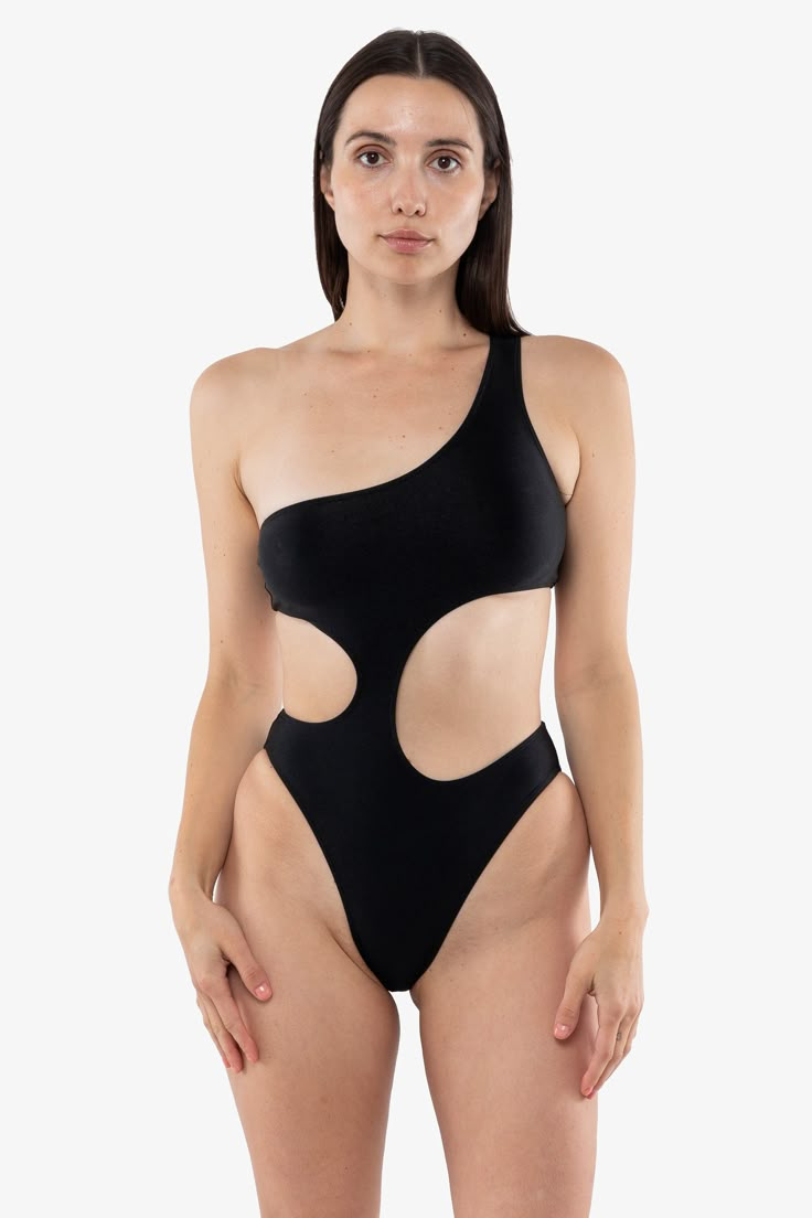 Sporty and chic, the Asymmetrical One Piece adds Surrealist flair to your summer wardrobe. * All Sales Final. No Returns or Exchanges Allowed. | Asymmetrical One Piece Swimsuit for Women in Black, Size XL Modern Sleeveless Swimwear For Summer, Modern Sleeveless Summer Swimwear, Modern Summer Bodysuit, Chic Stretch Swimwear With Cutout, Stretch Beachwear Bodysuit With Cutout, Summer Swimwear With Cutout And Asymmetrical Neckline, Summer Swimwear With Asymmetrical Neckline And Cutout, Asymmetrical Neckline Cutout Swimwear For Summer, Black Swimwear With Asymmetrical Neckline For Beach