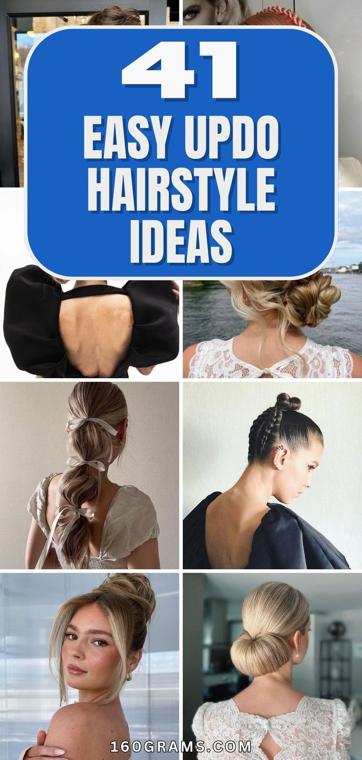 Pin this for a curated collection of chic and simple updo hairstyles for all hair lengths! Look effortlessly stylish with these versatile looks. #UpdoHairstyles #ChicAndSimple #HairInspiration Braided Headband Updo, Simple Updo Hairstyles, Messy French Twists, Crown Braid Updo, Curly Drawstring Ponytail, Updo With Headband, Loose Curly Hair, Simple Updo, Easy Updo