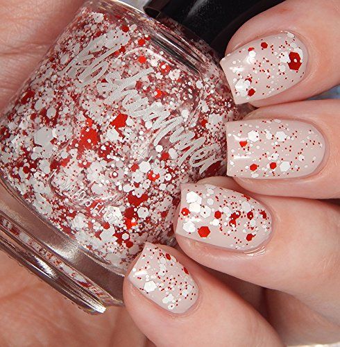 Glitter Polish, Top Coat Nail Polish, Candy Cane Nails, December Nails, Sweet Mint, Nail Designs Valentines, Glitter Nail Polish, Nails 2020, Coat Style