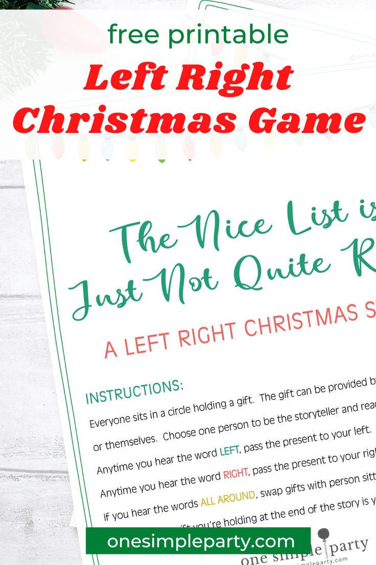 the nice list just not quite right christmas party game is here and it's free printable