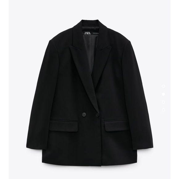 Zara oversized black blazer new with tag size S Blazer Png, Sweatshirt With Collar, Casual Suit Jacket, Baggy Streetwear, Jersey Vintage, Streetwear Jeans, Zara Blazer, Blouse Sale, French Girls