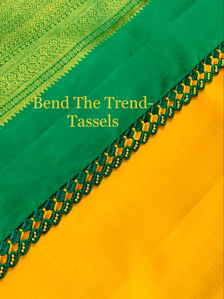 Tassels Fashion Clothing, Saree Kuchu New Designs, Designer Tassels, Kuchu Designs, Saree Tassels Designs, Saree Kuchu Designs, Cotton Blouse Design, Sequin Crafts, New Saree Designs