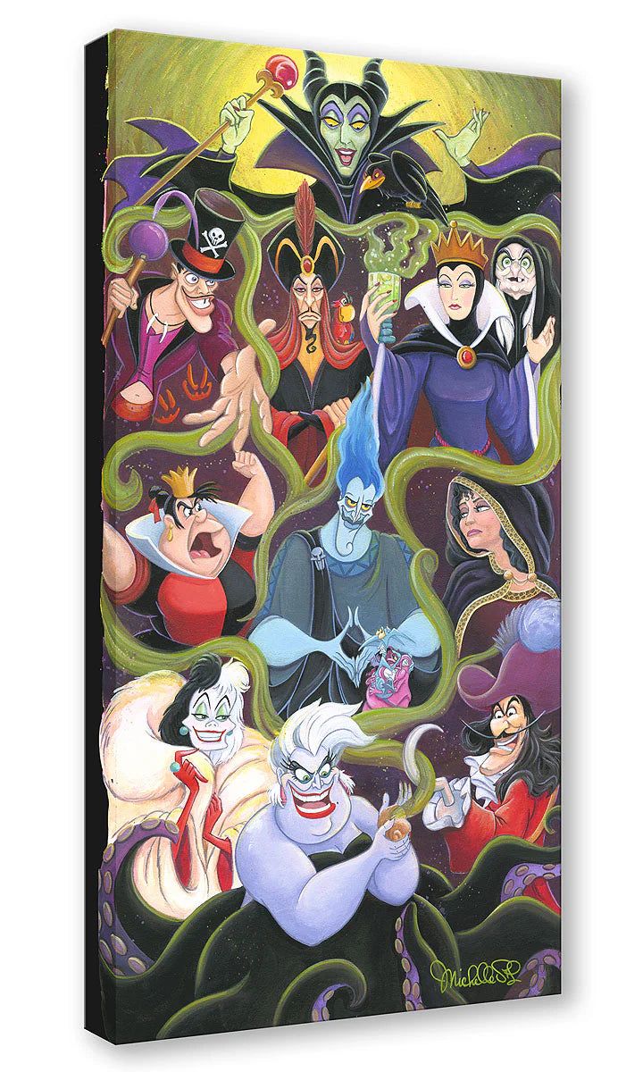 an image of disney characters on canvas