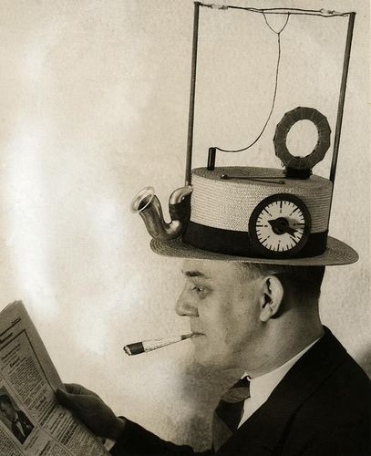 http://richieb799.hubpages.com/hub/Inventions-10-of-the-most-Bizarre-Invented Inventions Sympas, Art Sub Lessons, Weird Inventions, Wearing A Hat, Cool Inventions, World Trade Center, Retro Futurism, Weird And Wonderful, Dieselpunk