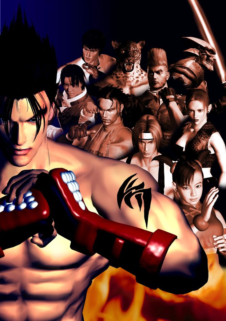 an image of the characters in street fighter iv with all their arms around each other