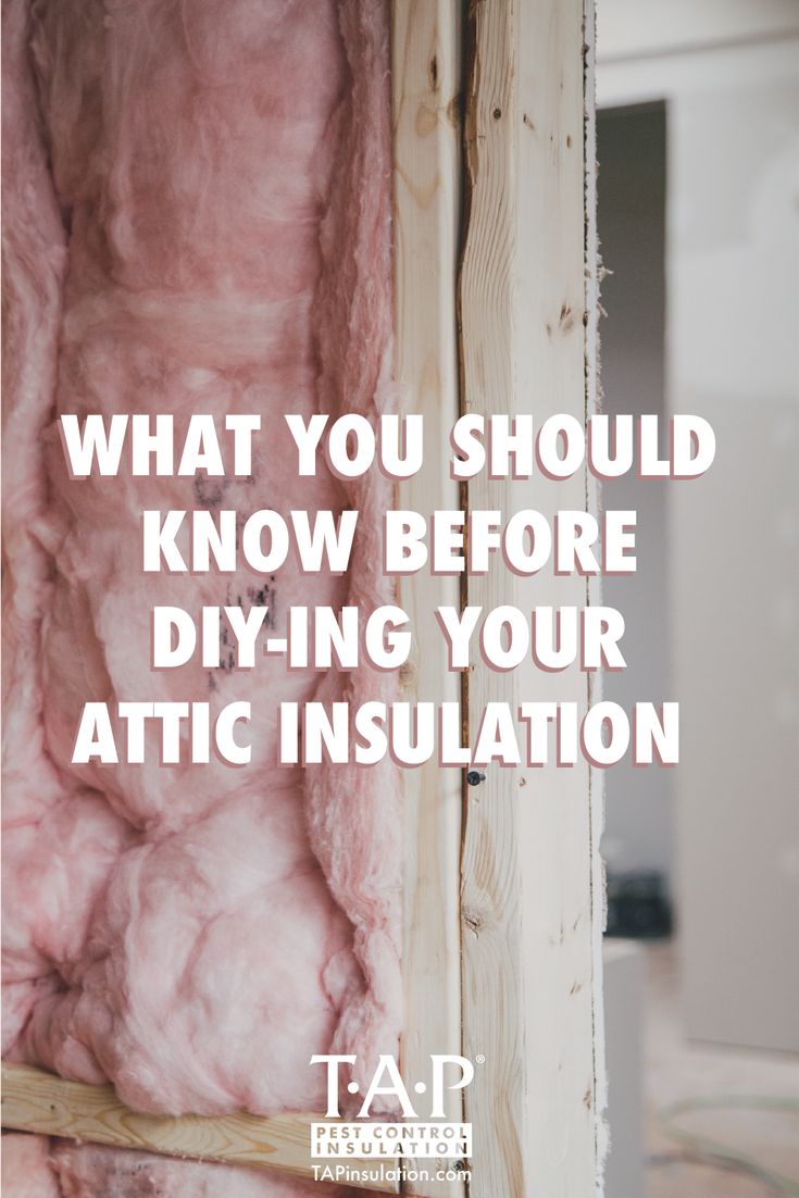 an open door with the words what you should know before diy - ing your attic insulation