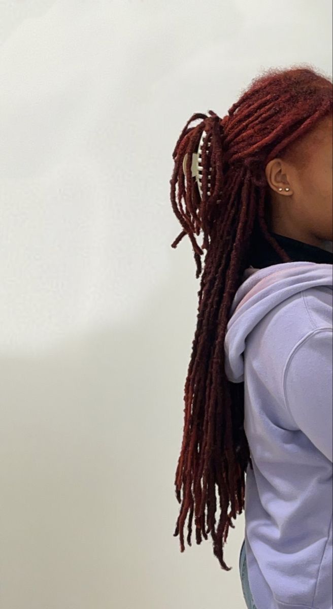 Long Dreads Hairstyles, Long Locs Styles, Chocolate Brown Locs, Long Dreads Styles For Women, Long Locs Hairstyles, Loc Aesthetic, Layered Locs, Cute Loc Styles, Female Dreads Hairstyles