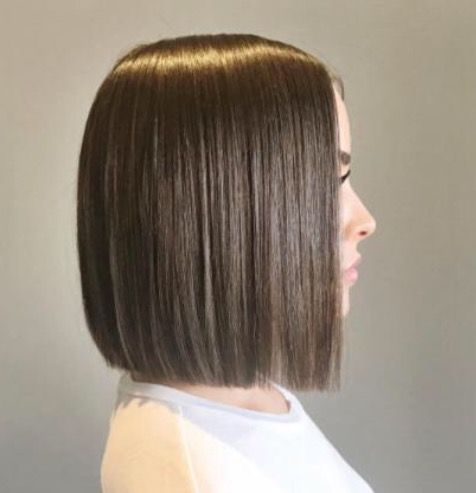 Dark Brown Hair Dye, Bob Pendek, One Length Hair, Platinum Hair Color, Celebrity Hairstylist, Brown Hair Dye, Bob Hairstyles For Thick, Brazilian Straight Hair, Celebrity Hair Stylist