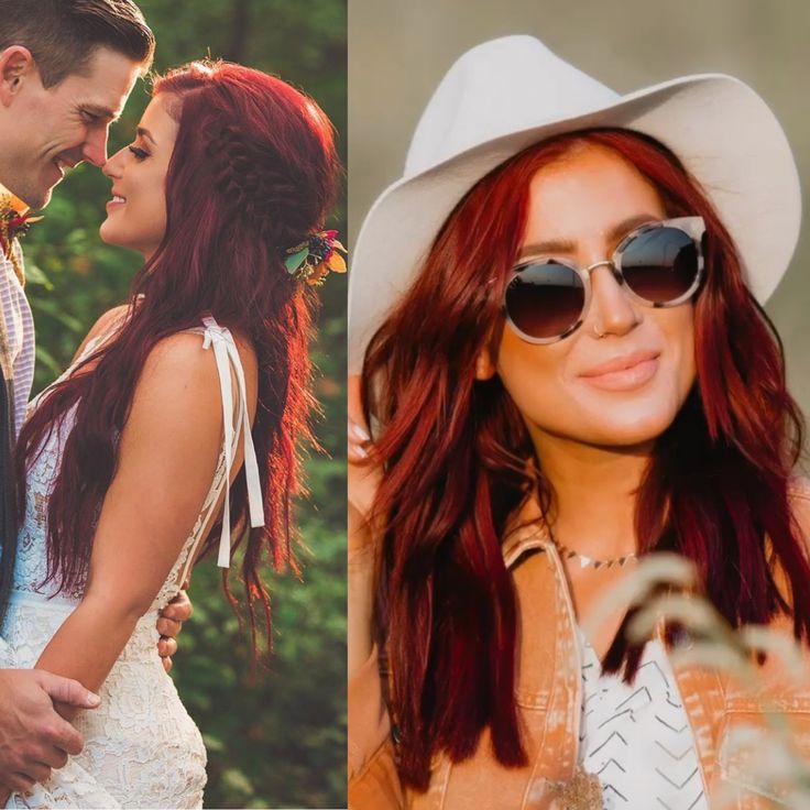 Chelsea Houska Red Hair, Chelsea Houska Hair Red, Chelsea Houska Red Hair Color Formula, Wine Country Red Hair, Chelsea Houska Beanie, Chelsea Houska Hair Color, Miley Cyrus Auburn Hair, Jaclyn Hill Red Hair, Country Hairstyles