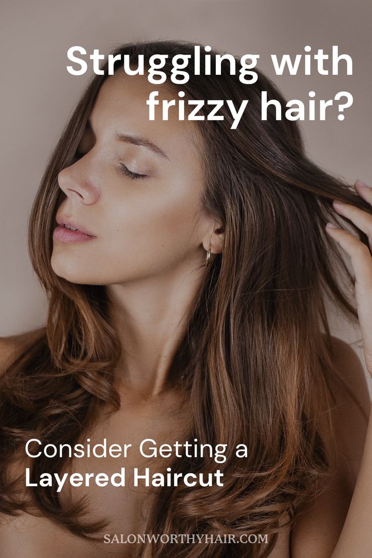 Layered haircuts can hide frizz, reduce tangles, add movement and bounce, and enhance curl patterns by reducing bulk and volume. Adding layers also create better air circulation throughout the hair. #LayeredHair #FrizzFreeLocks #HairCareTips #BeautyRoutine #StylishHairstyles Frizzy Layered Hair, Frizzy Hair Layers, Haircut For Frizzy Hair, Haircuts For Frizzy Hair, Curl Pattern, Frizz Free, Frizzy Hair, Air Circulation, Stylish Hair