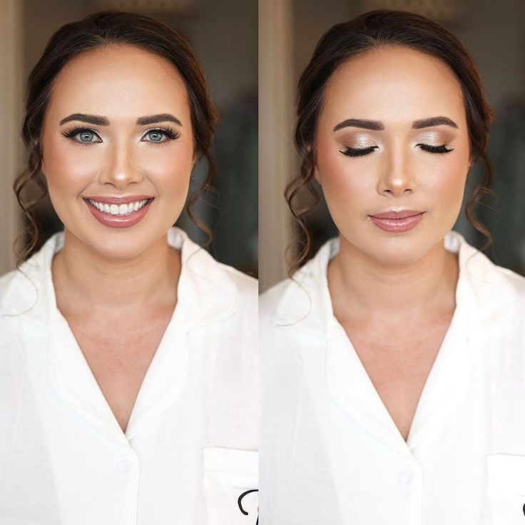 get inspired with these stunning soft glam bridal makeup ideas and pro tips to get the best soft glam makeup look from a MUA! Soft Glam Fall Wedding Makeup, Wedding Make Up Plus Size, Bridal Makeup Contour Wedding Day, Makeup For Morning Wedding, Simple Glam Wedding Makeup, Wedding Makeup For Oval Face, Bride Makeup Round Face, Effortless Wedding Makeup, Soft Glam For Green Eyes