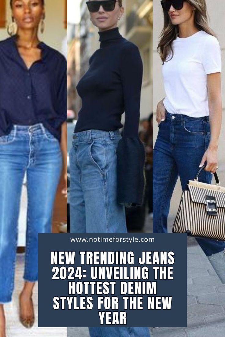 Dive into the future of fashion with our New Trending Jeans 2024 collection! 🌟 Unveil the hottest denim styles that will redefine your wardrobe this New Year. From timeless classics to bold innovations, discover the perfect fit for your style journey. Elevate your look with the trendsetting denim of 2024! 🔥👖 #FashionForward #DenimRevolution #Style2024 How To Dress Up Denim Jeans, Trending Denim Jeans, Denim Jean Outfits For Women, Womens Denim Outfits, Chic Outfits With Jeans, Jeans Spring 2024, Jeans Women 2024, Jeans Outfit Women 2024, Date Jeans Outfit