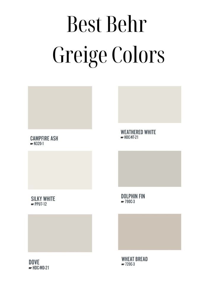 the best behr greige colors