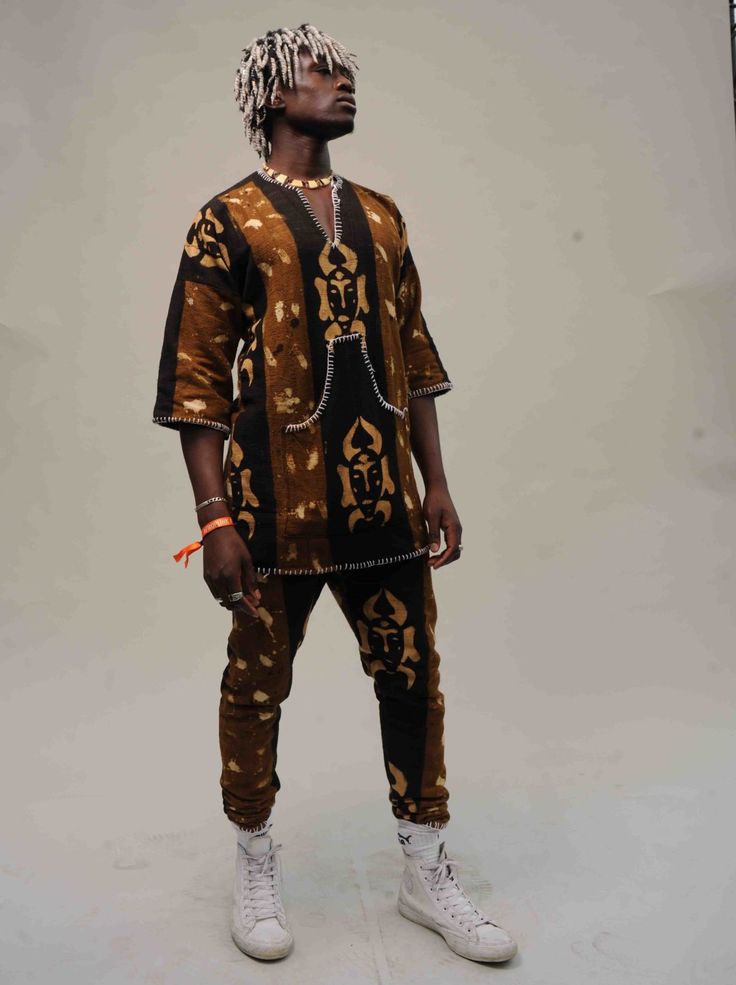 Afropunk Male Fashion, African Culture Fashion, Men’s African Outfits, Afrocentric Fashion Men, Afrofuturism Fashion Men, Afro Futuristic Fashion, African Aesthetic Outfits, African Fantasy Clothing, African Academia