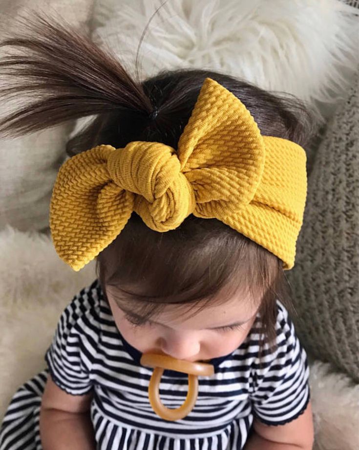 Big Bow Headband, Knotted Baby Headband, Fall Baby Clothes, Top Knot Headbands, Stylish Clothes, Big Bow, Elastic Headbands