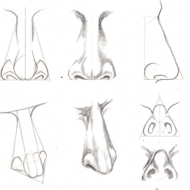 four different angles of the legs and feet, each with their own drawing technique on paper