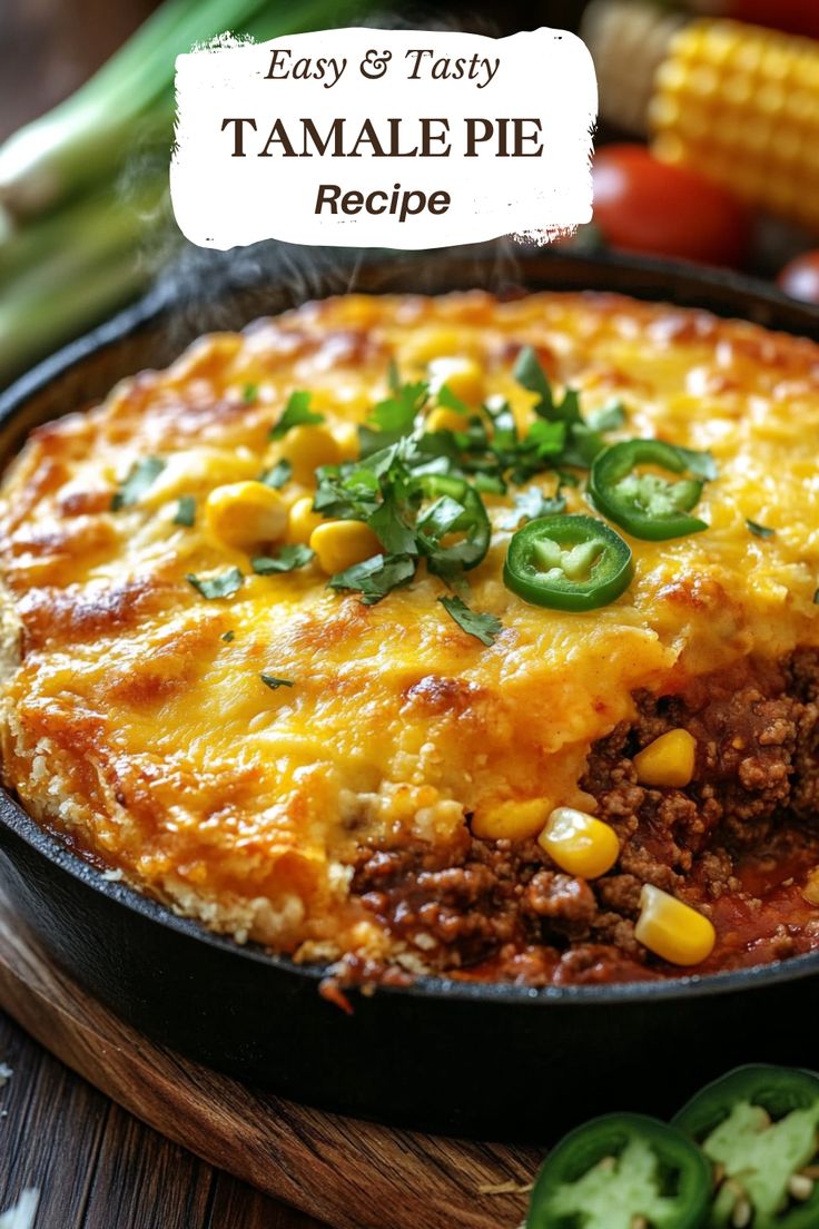 an easy and tasty tamale pie recipe