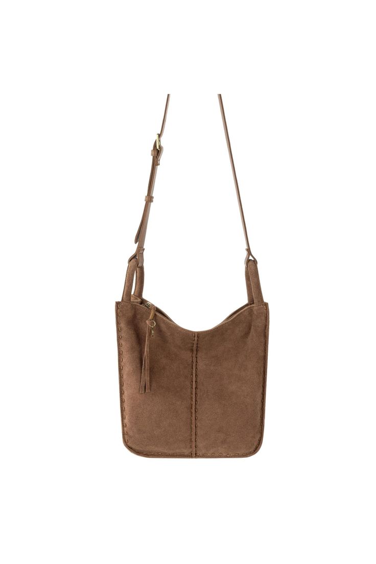 With its long adjustable strap, the Los Feliz Crossbody frees up your hands for coffee, keys or cellphone. Crafted from responsibly-sourced leather or hand-crocheted with ocean-bound recycled plastics, this soft, slouchy style has more than enough room for your daily essentials. Finished with plenty of pockets and recycled REPREVE® lining, this versatile bag effortlessly segues from work to weekend. 11.5in L x 4.25in W x 10.5in H; Drop: 23 inches; Weight: 1 lb Interior: Repreve Lining Main zippe Everyday Brown Hobo Bag With Cell Phone Pocket, Brown Everyday Hobo Bag With Cell Phone Pocket, Brown Bucket Bag With Adjustable Handle For Everyday Use, Brown Bags With Adjustable Handle For Everyday Use, Travel-friendly Brown Bucket Bag With Adjustable Handle, Everyday Brown Bag With Adjustable Handle, Brown Hobo Shoulder Bag With Cell Phone Pocket, Brown Hobo Bag With Cell Phone Pocket, Brown Satchel With Adjustable Handle For Everyday Use