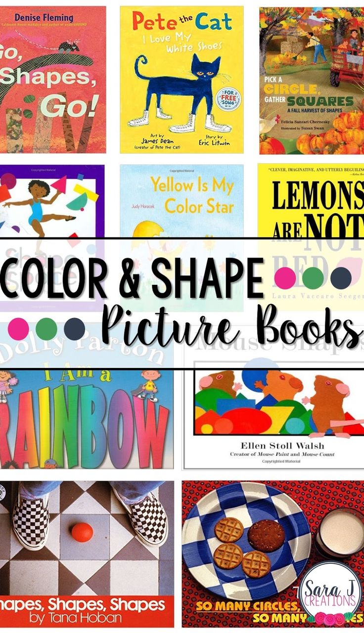 the color and shape books are great for kids