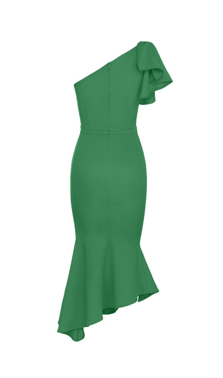 Say goodbye to boring dresses! Make an entrance wearing this ONE SHOULDER FISHTAIL MAXI DRESS IN GREEN! Destined to be the showstopper, this sleek and sensational one shoulder design will have all eyes on you. Red's never been so right! Ready to make waves? Gentle Dry Clean OnlyColour may vary due to lighting on images. The product images (without model) are closest to the true colour of the product.Item runs true to size chart and is cut to suit our size chart. Please refer to our size chart fo Fitted Green Off-shoulder Dresses, Off-shoulder Green Midi Dress For Evening, Green One Shoulder Asymmetrical Dress For Evening, Green One-shoulder Asymmetrical Dress For Evening, Green Asymmetrical One Shoulder Dress For Evening, Elegant Green Dress With Asymmetrical Neckline, Off-shoulder Green Mini Dress For Cocktail, Green One Shoulder Dress With Asymmetrical Neckline For Evening, Green Fitted Asymmetrical Dress For Night Out