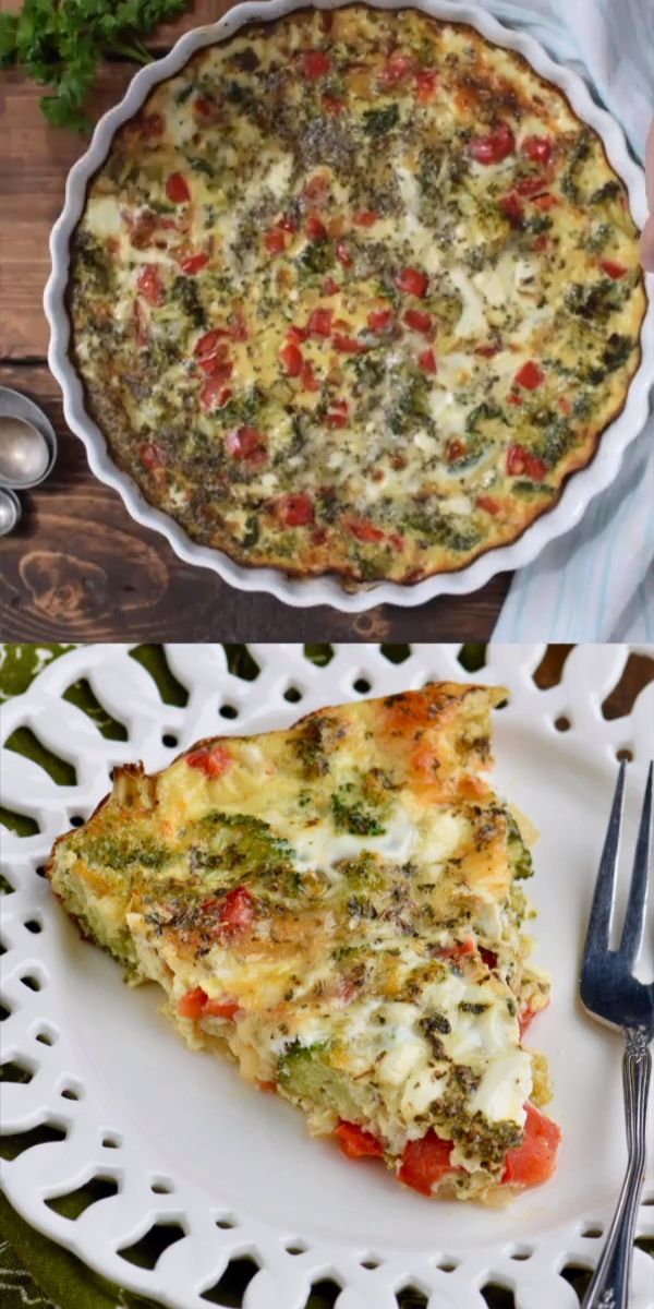 two different types of quiche on plates with forks