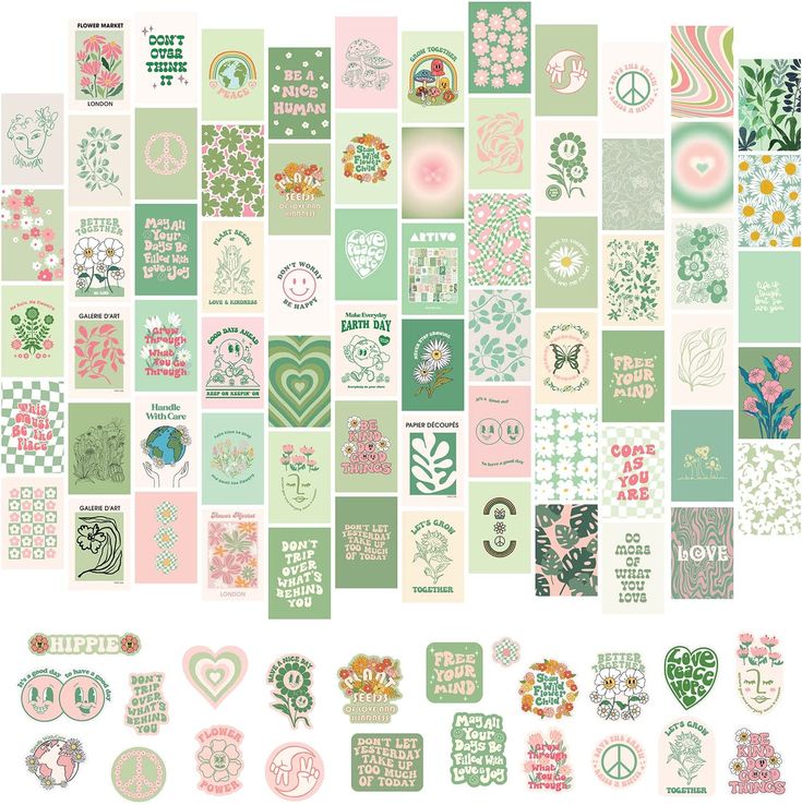 the united states made up of many different patterns and shapes, all in pastel shades