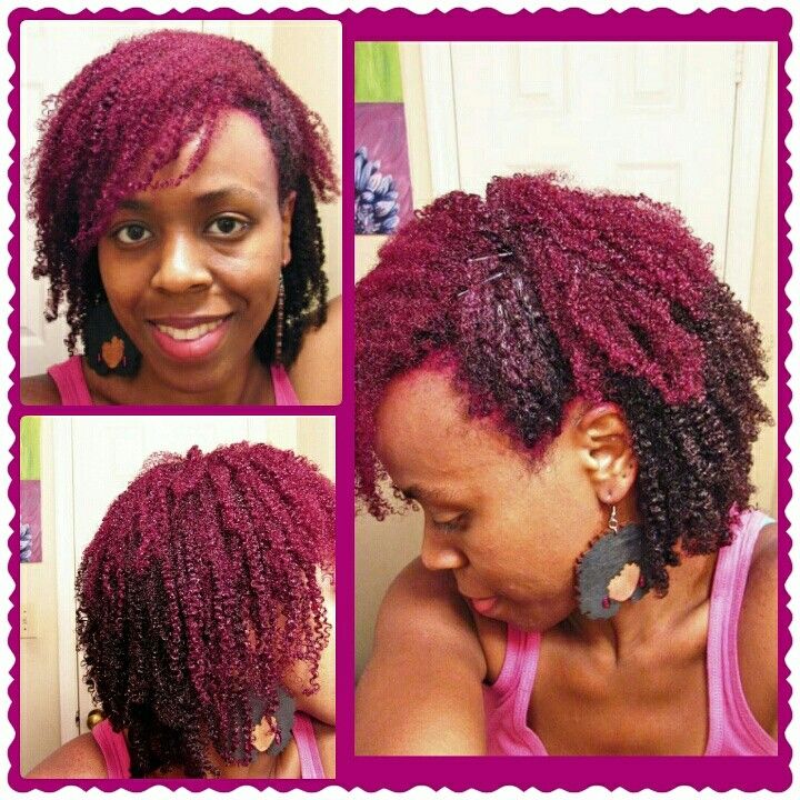 Magenta Pink Black Hair Color. Adore Pink Rose. #Naturalhair #pink #dye #4chair #washandgo #coily #curly Pink Black Hair, Pink And Black Hair, Pink Dye, Ginger Hair Color, Black Hair Color, Wash And Go, 4c Hairstyles, Magenta Pink, Natural Hair Journey