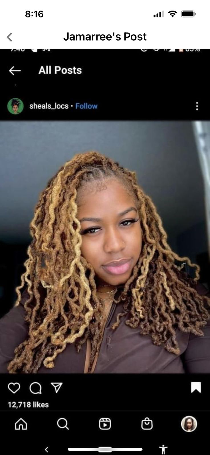 Ruby Red Locs, Ombre Locs Dreadlocks Black Women, Blonde Highlights On Locs, Locs With Blonde Highlights, Ombre Locs Black Women, Honey Blonde Dreads, Bridal Locs, Honey Blonde Locs, Blonde Locs