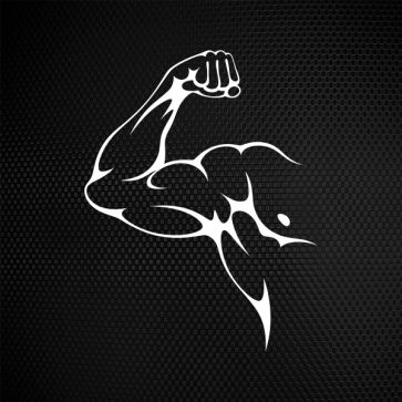 a white logo on a black background with the word bodybuilding written in large letters