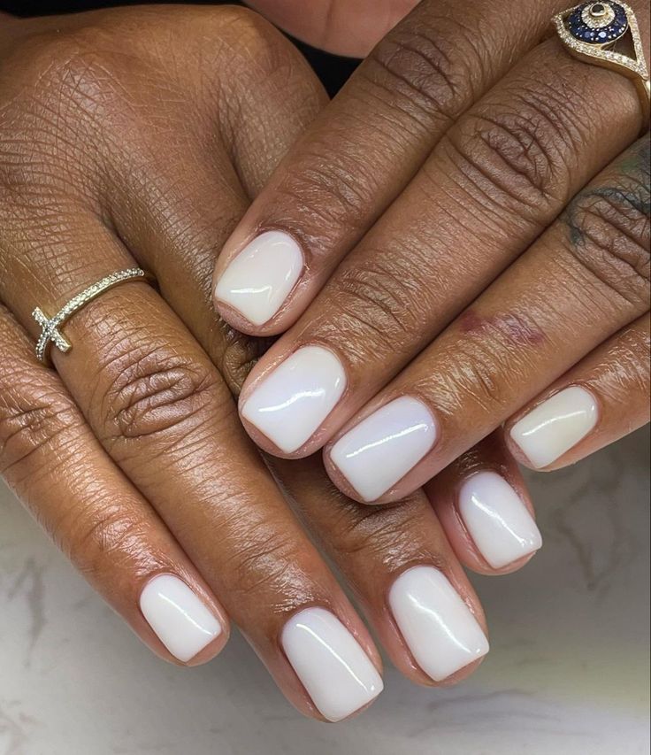 Clean Girl Nails, Trendy Nails Ideas, Natural Nails Manicure, Milky Nails, Short Gel Nails, Girl Nails, Subtle Nails, Simple Gel Nails, Casual Nails