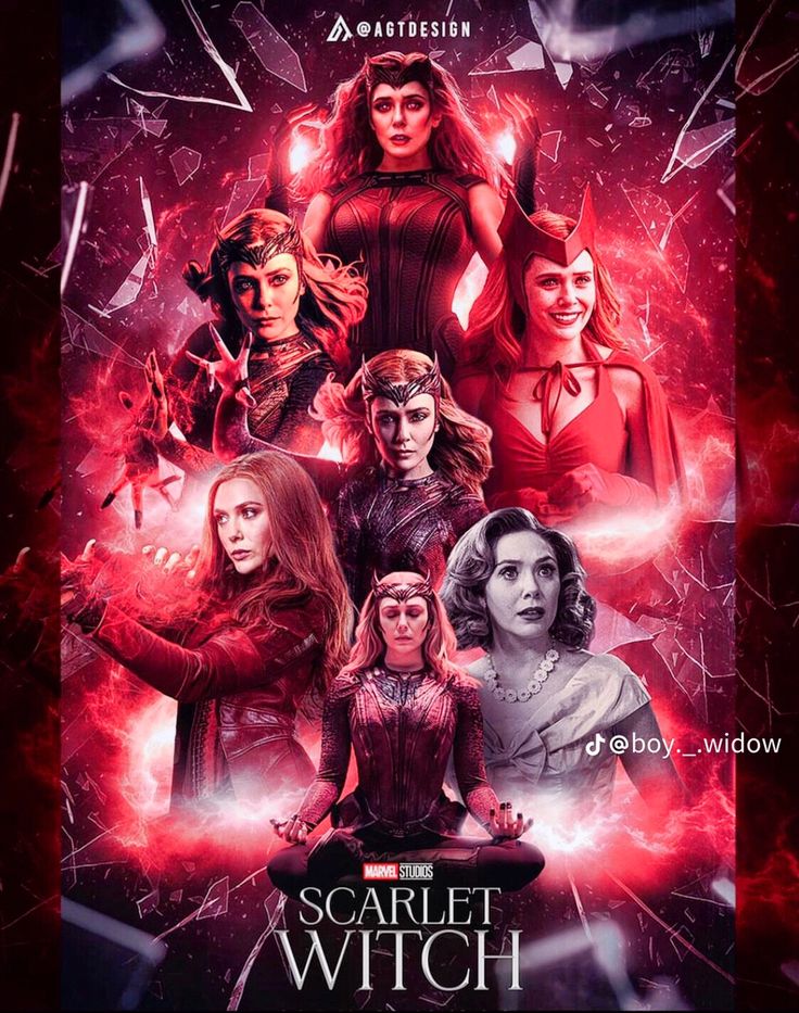 the poster for netflix's upcoming series, scarlet witch