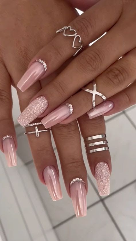 Square Gel Nails, Paw Nails, Bears Nails, Manicure Nail Designs, Fancy Nails Designs, Glamour Nails, Classy Acrylic Nails, Acrylic Nails Coffin Short, Nail Designs Glitter