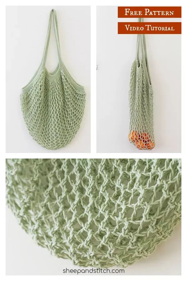 crochet bag pattern with video instructions to make it easy and stylish