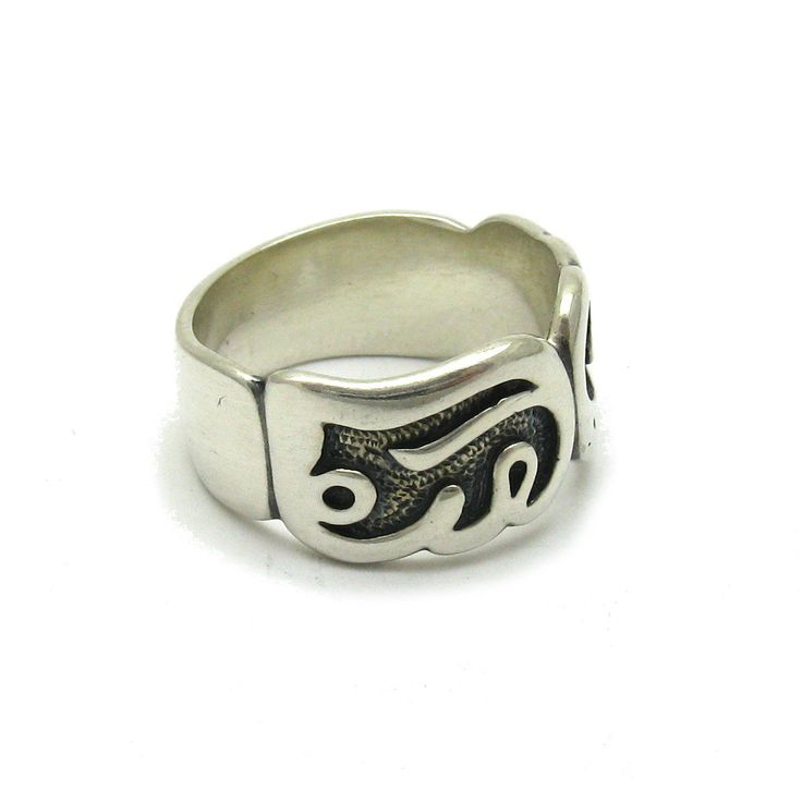 Sterling silver ring - R000356. Stamped 925. Approximate weight 9.3 grams. Width 11.0mm (0.44 inches). All our jewels are made from solid sterling silver 925/1000 and are carefully crafted by hand in our family workshop. We dispatch your orders in 5 working days, worldwide and the postage is $5. We ship registered priority mail. Please allow 5-7 working days for delivery in Europe and 10-15 working days outside Europe. For any questions - please do not hesitate to contact me! Symbolic Sterling Silver Rings Stamped 925, Symbolic Sterling Silver Rings With Polished Finish, Symbolic Silver Sterling Signet Ring, Symbolic Silver Signet Ring Stamped 925, Symbolic Sterling Silver Engraved Ring With Polished Finish, Symbolic Silver Hallmarked Rings, Silver Symbolic Rings With Polished Finish, Symbolic Silver Rings With Polished Finish, Symbolic Sterling Silver Rings For Anniversary