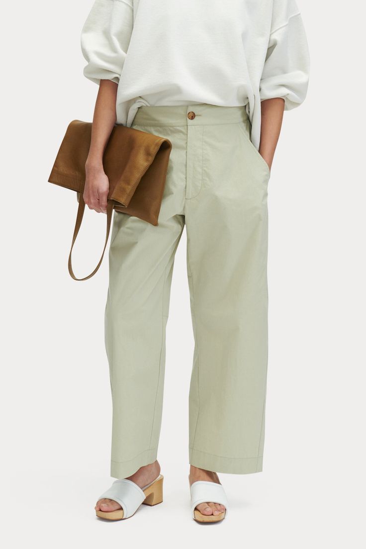 Tobin Pant Summer Workwear Chinos With Relaxed Fit, Relaxed Fit Chinos For Summer Workwear, Summer Relaxed Fit Chinos For Work, High-waisted Pants With Seam Detailing For Spring, Modern Daywear Bottoms With Pockets, Modern Bottoms With Pockets For Daywear, Modern Chinos With Pockets For Work, Summer Wide Leg Chinos With Pockets, Casual Wide-leg Pants With Seam Detailing