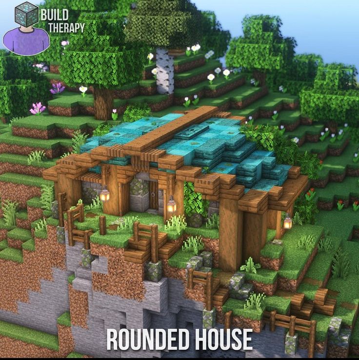 Minecraft Round House, Minecraft Jungle House, Minecraft Small House, Minecraft Kingdom, Cottagecore Minecraft, Minecraft Structures, Magical House, Minecraft Medieval, Cute Minecraft Houses