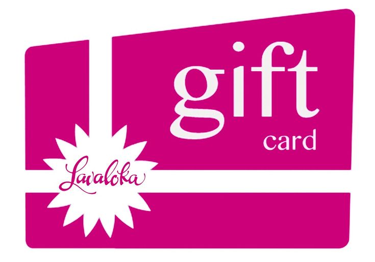 the gift card is pink and white