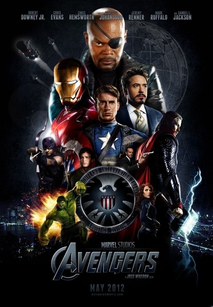 the avengers movie poster with many characters