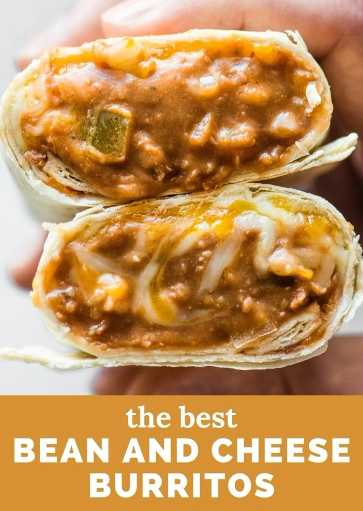 the best bean and cheese burritos are made with only three ingredients, but they're very tasty