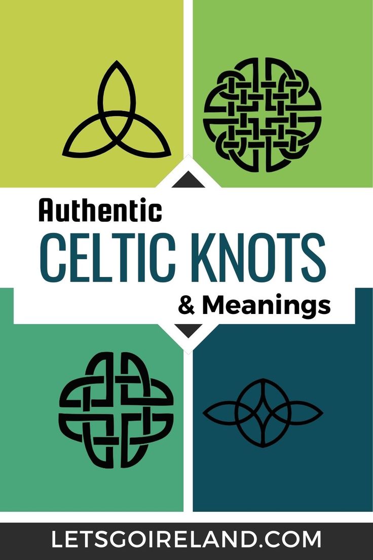 Four Celtic Knot designs including the Trinity Knot, the Dara Knot, the Shield Knot and the Serch Bythol Celtic Ruins Symbols, Celtic Knot Family, Wooden Celtic Knot, Celtic Nail Art Designs, Celtic Knots And Meanings Irish, Irish Drawings Celtic Designs, Irish Knots Meaning, Irish Designs Pattern, The Dara Knot