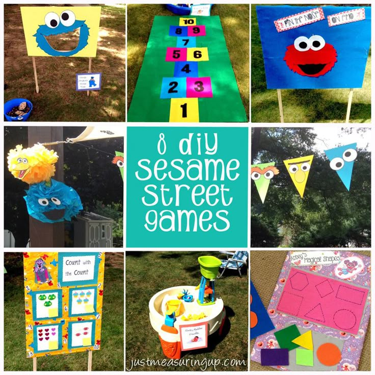 sesame street games for kids to play outside