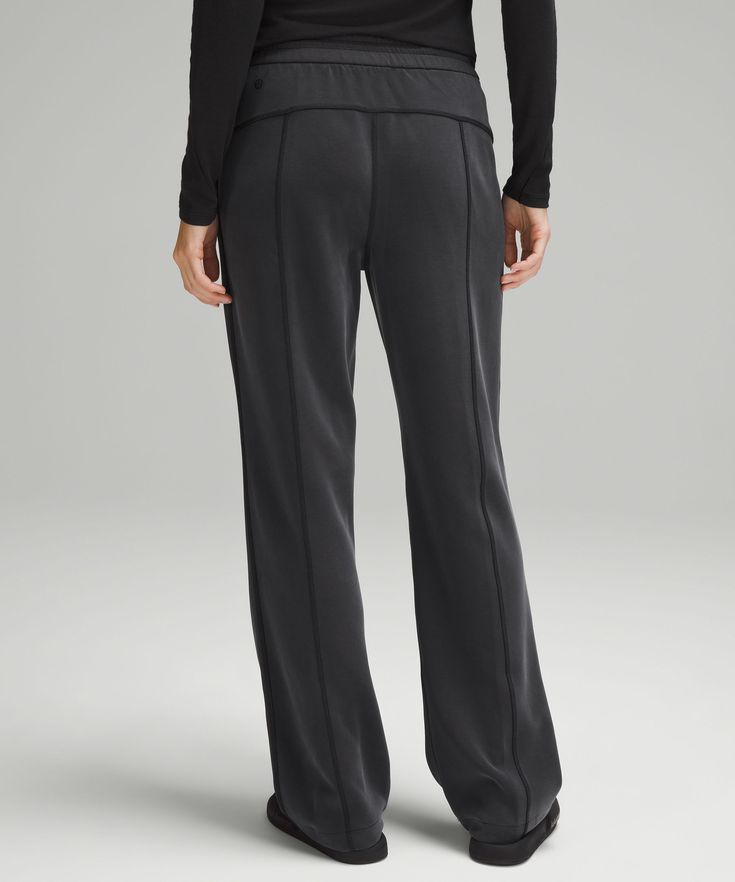 Feel it to believe it. These pants have a peach-fuzz touch that is impossible to resist. Dress them up or down, and enjoy the softness all day. Designed for Casual. An easy fit that floats away from your body:Falls straight down from hip to hem:31" inseam, intended to sit below ankle for 5'5"-5'8". Shockcord at the waist to customize fit. Front pockets with interior card sleeve. Softstreme Pants, Jumper Short, Card Sleeve, Lululemon Shorts, High Rise Pants, Lululemon Women, Feel It, Women's Trousers, Long Tops