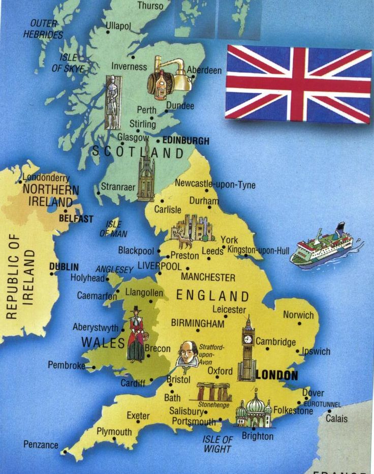 a map with the british flag and text that reads, otters are roasted and eaten like popcorn in uk