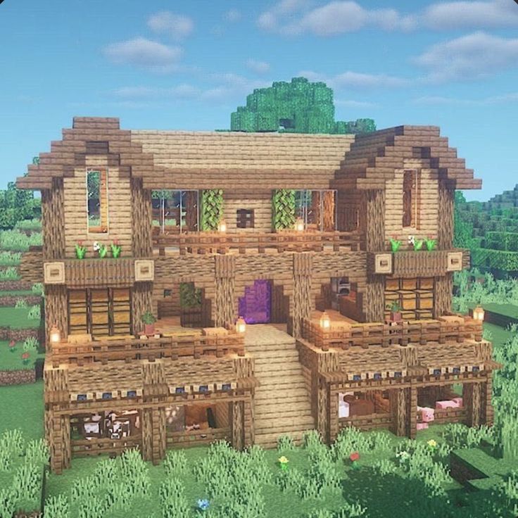 an image of a house made out of wood